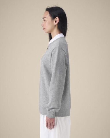 Stella Thinker - Das Damen-Rundhals-Sweatshirt aus recycelter Baumwolle - Heather Grey - M bedrucken, Art.-Nr. STSW254C2501M