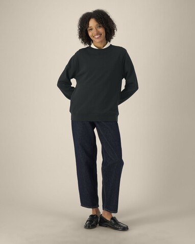 Stella Thinker - Das Damen-Rundhals-Sweatshirt aus recycelter Baumwolle - Black - XS bedrucken, Art.-Nr. STSW254C002XS Stella Thinker - Das Damen-Rundhals-Sweatshirt aus recycelter Baumwolle - Black - XS bedrucken, Art.-Nr. STSW254C002XS