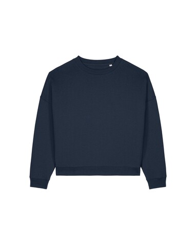 Stella Lianna - Das Damen-Rundhals-Sweatshirt aus Baumwolle-TENCEL™ Modal - French Navy - L bedrucken, Art.-Nr. STSW262C7271L
