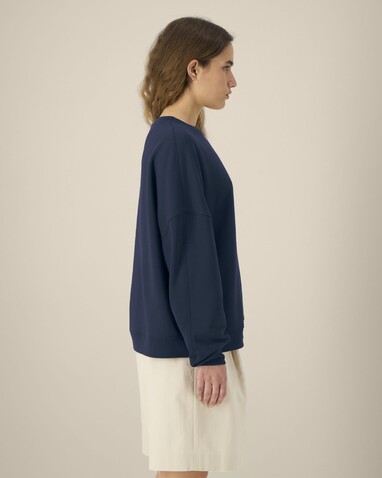 Stella Lianna - Das Damen-Rundhals-Sweatshirt aus Baumwolle-TENCEL™ Modal - French Navy - M bedrucken, Art.-Nr. STSW262C7271M Stella Lianna - Das Damen-Rundhals-Sweatshirt aus Baumwolle-TENCEL™ Modal - French Navy - M bedrucken, Art.-Nr. STSW262C7271M