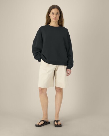 Stella Lianna - Das Damen-Rundhals-Sweatshirt aus Baumwolle-TENCEL™ Modal - Black - M bedrucken, Art.-Nr. STSW262C0021M
