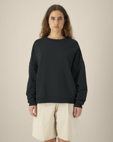 Stella Lianna - Das Damen-Rundhals-Sweatshirt aus Baumwolle-TENCEL™ Modal - Black - XXL bedrucken, Art.-Nr. STSW262C0022X Stella Lianna - Das Damen-Rundhals-Sweatshirt aus Baumwolle-TENCEL™ Modal - Black - XXL bedrucken, Art.-Nr. STSW262C0022X
