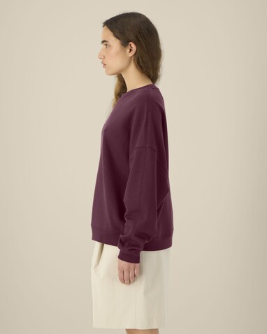 Stella Lianna - Das Damen-Rundhals-Sweatshirt aus Baumwolle-TENCEL™ Modal - Deep Plum - XL bedrucken, Art.-Nr. STSW262C1511X Stella Lianna - Das Damen-Rundhals-Sweatshirt aus Baumwolle-TENCEL™ Modal - Deep Plum - XL bedrucken, Art.-Nr. STSW262C1511X