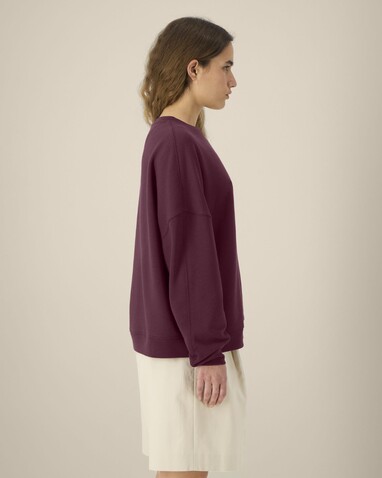 Stella Lianna - Das Damen-Rundhals-Sweatshirt aus Baumwolle-TENCEL™ Modal - Deep Plum - M bedrucken, Art.-Nr. STSW262C1511M