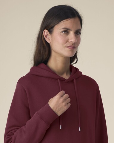 Stella Gamechanger - Der Damen-Hoodie aus recycelter Baumwolle - Burgundy - XS bedrucken, Art.-Nr. STSW268C244XS