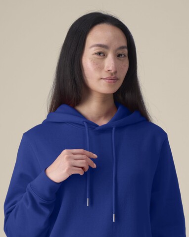 Stella Gamechanger - Der Damen-Hoodie aus recycelter Baumwolle - Worker Blue - M bedrucken, Art.-Nr. STSW268C0881M