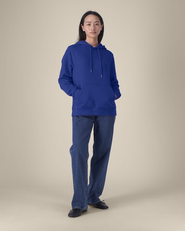 Stella Gamechanger - Der Damen-Hoodie aus recycelter Baumwolle - Worker Blue - XXL bedrucken, Art.-Nr. STSW268C0882X
