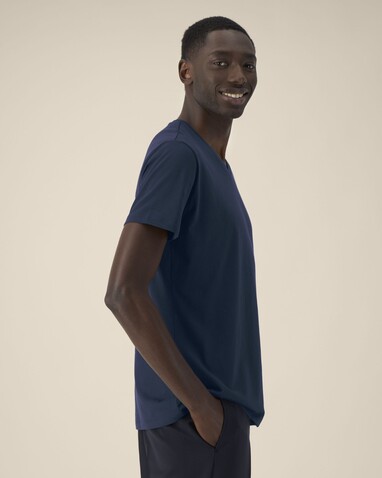 Stanley Presenter - Das Herren-T-Shirt mit V-Ausschnitt - French Navy - S bedrucken, Art.-Nr. STTM562C7271S