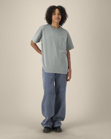 Freestyler Vintage - Das schwere Garment-Dyed Unisex-T-Shirt - G. Dyed Misty Grey - 3XL bedrucken, Art.-Nr. STTU073C1573X