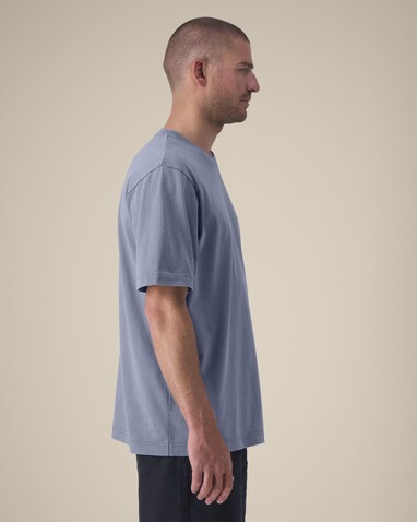 Freestyler Vintage - Das schwere Garment-Dyed Unisex-T-Shirt - G. Dyed Blue Grey - XL bedrucken, Art.-Nr. STTU073C1581X