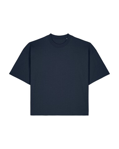 Hypster - Das Unisex-T-Shirt Boxy aus recycelter Baumwolle - French Navy - L bedrucken, Art.-Nr. STTU258C7271L