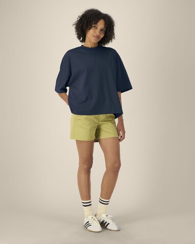 Hypster - Das Unisex-T-Shirt Boxy aus recycelter Baumwolle - French Navy - 3XL bedrucken, Art.-Nr. STTU258C7273X