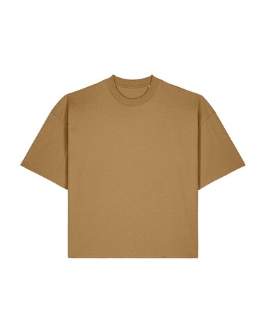 Hypster - Das Unisex-T-Shirt Boxy aus recycelter Baumwolle - Grounded Beige - XXL bedrucken, Art.-Nr. STTU258C1522X