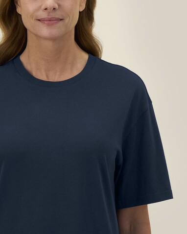 Blaker - Das Unisex-T-Shirt aus Baumwolle-TENCEL™ Modal - French Navy - XS bedrucken, Art.-Nr. STTU263C727XS