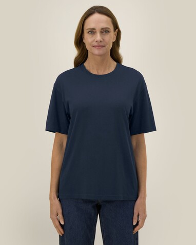 Blaker - Das Unisex-T-Shirt aus Baumwolle-TENCEL™ Modal - French Navy - XS bedrucken, Art.-Nr. STTU263C727XS