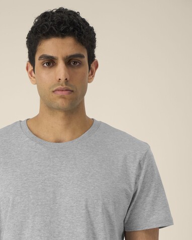 Rocker - Das rundgestrickte Unisex-T-Shirt - Heather Grey - XL bedrucken, Art.-Nr. STTU758C2501X