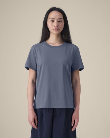 Stella Muser - Das Iconic Damen-T-Shirt - Blue Grey - XL bedrucken, Art.-Nr. STTW172C1561X
