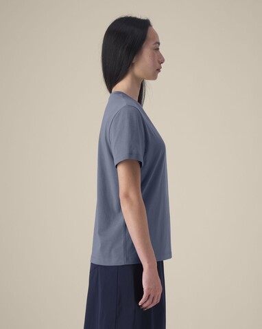 Stella Muser - Das Iconic Damen-T-Shirt - Blue Grey - L bedrucken, Art.-Nr. STTW172C1561L