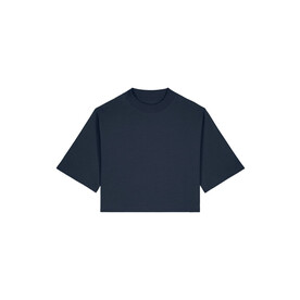 Stella Raya - Das kurze Damen-T-Shirt aus recycelter Baumwolle - French Navy - XXL bedrucken, Art.-Nr. STTW259C7272X