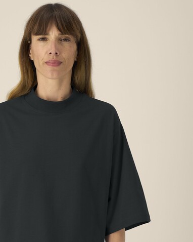 Stella Raya - Das kurze Damen-T-Shirt aus recycelter Baumwolle - Black - M bedrucken, Art.-Nr. STTW259C0021M Stella Raya - Das kurze Damen-T-Shirt aus recycelter Baumwolle - Black - M bedrucken, Art.-Nr. STTW259C0021M