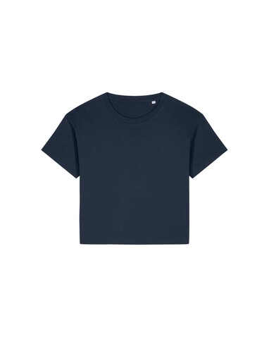 Stella Etta - Das Damen-T-Shirt aus Baumwolle-TENCEL™ Modal - French Navy - XXL bedrucken, Art.-Nr. STTW264C7272X