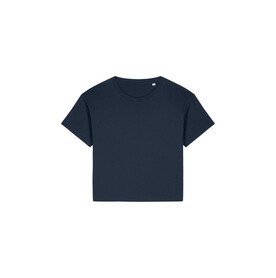 Stella Etta - Das Damen-T-Shirt aus Baumwolle-TENCEL™ Modal - French Navy - XXL bedrucken, Art.-Nr. STTW264C7272X