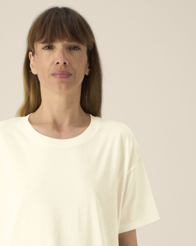 Stella Etta - Das Damen-T-Shirt aus Baumwolle-TENCEL™ Modal - Cream - S bedrucken, Art.-Nr. STTW264C3611S