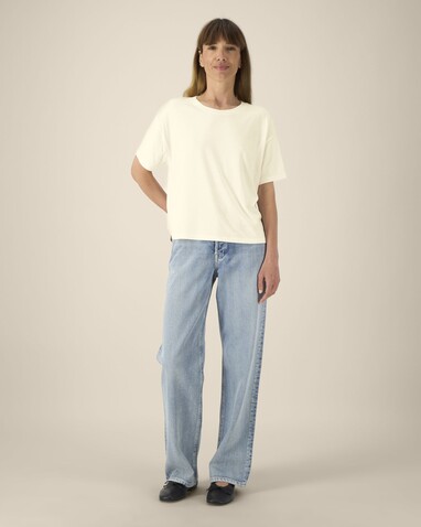 Stella Etta - Das Damen-T-Shirt aus Baumwolle-TENCEL™ Modal - Cream - S bedrucken, Art.-Nr. STTW264C3611S