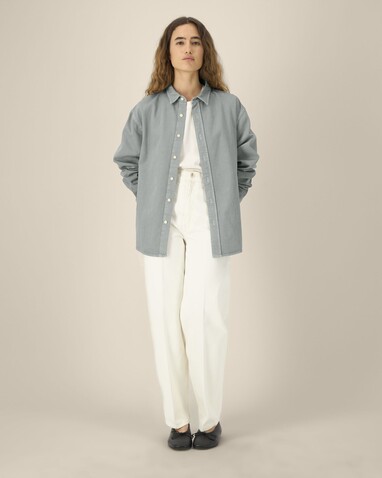 Worker Shirt - Das Relaxed Unisex-Hemd - G. Dyed Misty Grey - XXL bedrucken, Art.-Nr. STWU975C1572X