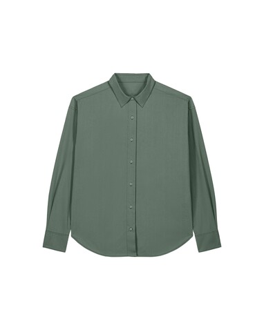 Worker Shirt - Das Relaxed Unisex-Hemd - G. Dyed Green Bay - M bedrucken, Art.-Nr. STWU975C1601M
