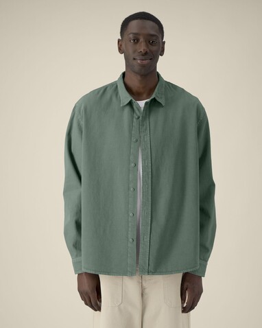 Worker Shirt - Das Relaxed Unisex-Hemd - G. Dyed Green Bay - XL bedrucken, Art.-Nr. STWU975C1601X Worker Shirt - Das Relaxed Unisex-Hemd - G. Dyed Green Bay - XL bedrucken, Art.-Nr. STWU975C1601X
