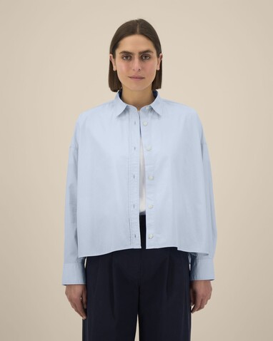 Stella Harper - Das Boxy Damen-Hemd - Summer Blue - M bedrucken, Art.-Nr. STWW270C3661M
