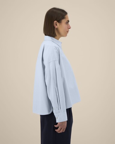 Stella Harper - Das Boxy Damen-Hemd - Summer Blue - M bedrucken, Art.-Nr. STWW270C3661M