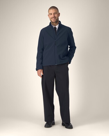 Stanley Navigator - Die Herren-Softshelljacke - French Navy - XXL bedrucken, Art.-Nr. STJM167C7272X