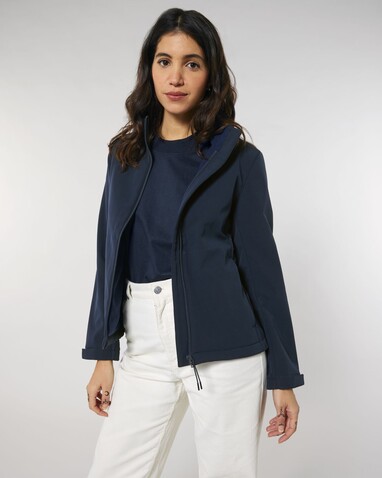 Stella Navigator - Die Damen-Softshelljacke - French Navy - S bedrucken, Art.-Nr. STJW166C7271S