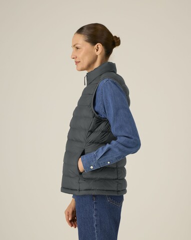 Stella Climber 2.0 - Die Damen-Weste - Anthracite - L bedrucken, Art.-Nr. STJW190C2531L