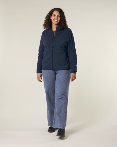 Stella Guider - Die Damen-Fleecejacke - French Navy - M bedrucken, Art.-Nr. STJW239C7271M
