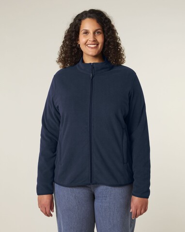 Stella Guider - Die Damen-Fleecejacke - French Navy - M bedrucken, Art.-Nr. STJW239C7271M