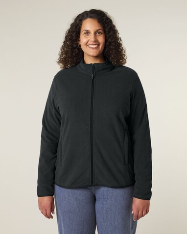 Stella Guider - Die Damen-Fleecejacke - Black - L bedrucken, Art.-Nr. STJW239C0021L