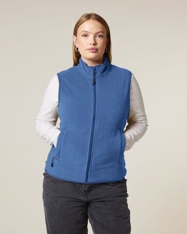 Stella Quester - Die Damen-Fleeceweste - Mindful Blue - XS bedrucken, Art.-Nr. STJW241C729XS