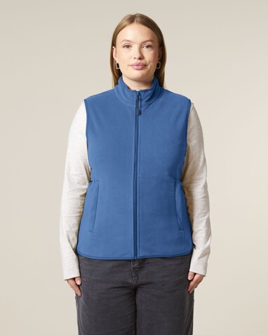 Stella Quester - Die Damen-Fleeceweste - Mindful Blue - XS bedrucken, Art.-Nr. STJW241C729XS