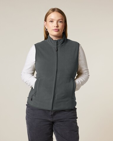 Stella Quester - Die Damen-Fleeceweste - Anthracite - S bedrucken, Art.-Nr. STJW241C2531S