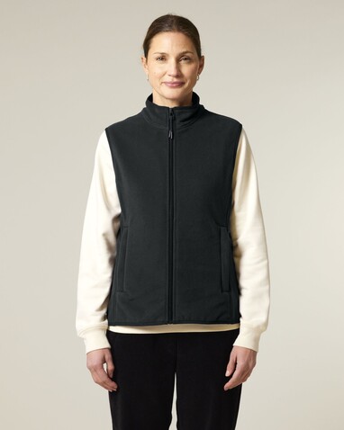 Stella Quester - Die Damen-Fleeceweste - Black - XL bedrucken, Art.-Nr. STJW241C0021X Stella Quester - Die Damen-Fleeceweste - Black - XL bedrucken, Art.-Nr. STJW241C0021X