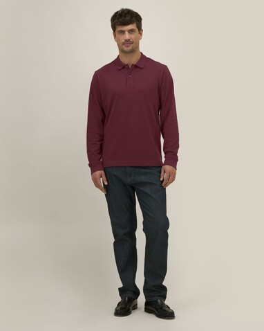 Prepster 2.0 Long Sleeve - Das Langarm-Unisex-Polo - Burgundy - L bedrucken, Art.-Nr. STPU223C2441L