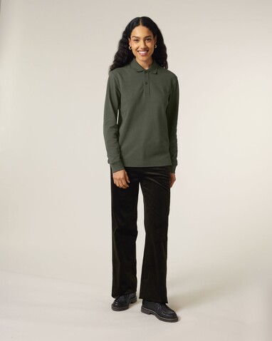Prepster 2.0 Long Sleeve - Das Langarm-Unisex-Polo - Khaki - XXS bedrucken, Art.-Nr. STPU223C2232S Prepster 2.0 Long Sleeve - Das Langarm-Unisex-Polo - Khaki - XXS bedrucken, Art.-Nr. STPU223C2232S
