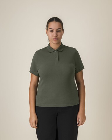 Stella Coaster - Das Damen-Polo - Khaki - M bedrucken, Art.-Nr. STPW977C2231M Stella Coaster - Das Damen-Polo - Khaki - M bedrucken, Art.-Nr. STPW977C2231M