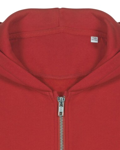 Mini Cultivator 2.0 - Der Iconic Kinder-Zip-Hoodie - Red - 9-11/134-146cm bedrucken, Art.-Nr. STSK182C00409