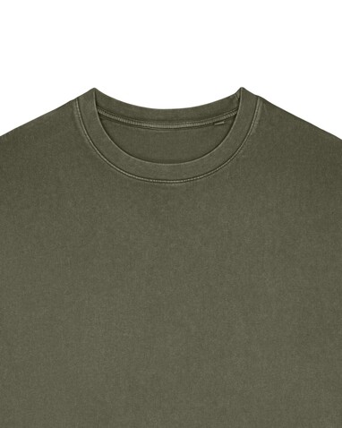 Matcher Vintage - Das Garment-Dyed Rundhals-Unisex-Sweatshirt aus French Terry - G. Dyed Khaki - XXL bedrucken, Art.-Nr. STSU085C1092X
