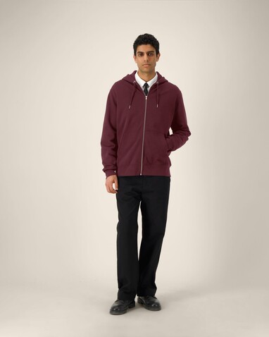 Cultivator 2.0 - Der Iconic Unisex-Zip-Hoodie - Burgundy - M bedrucken, Art.-Nr. STSU179C2441M