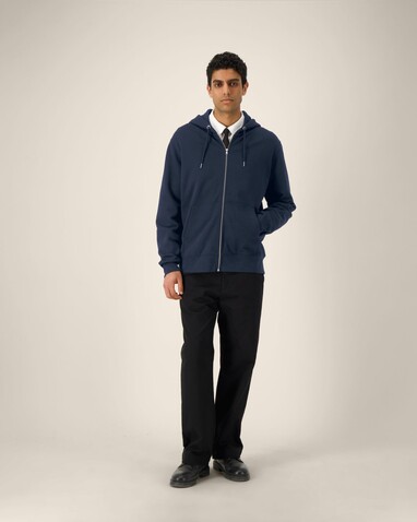 Cultivator 2.0 - Der Iconic Unisex-Zip-Hoodie - French Navy - M bedrucken, Art.-Nr. STSU179C7271M